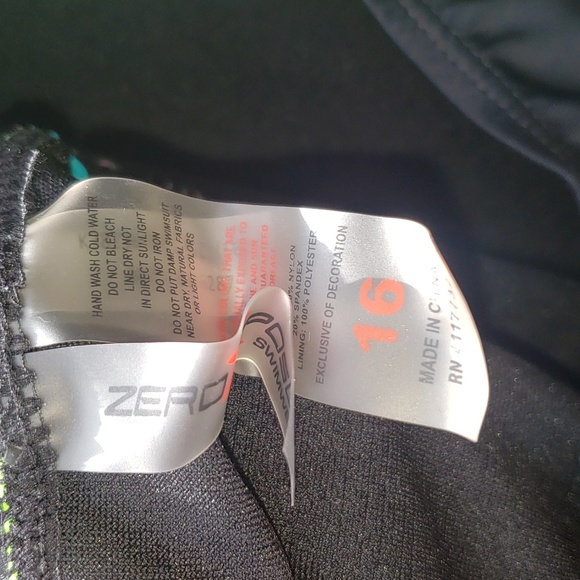 Zero Xposer One Piece Swimsuit + Swim Skirt Coverup Colors Purple Black Teal - Picture 6 of 11